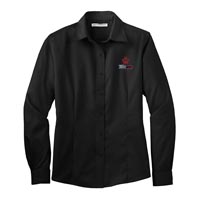 STAFF - Ladies Long Sleeve Twill Shirt - Black