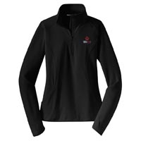 STAFF - Ladies Stretch 1/2 Zip Pullover - Black