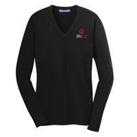 STAFF - Ladies V-Neck Sweater - Black