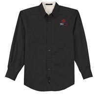 STAFF - Men's Long Sleeve Easy Care Shirt - Black