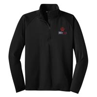 STAFF - Men's Stretch 1/2 Zip Pullover - Black