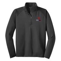 STAFF - Men's Stretch 1/2 Zip Pullover - Charcoal Grey